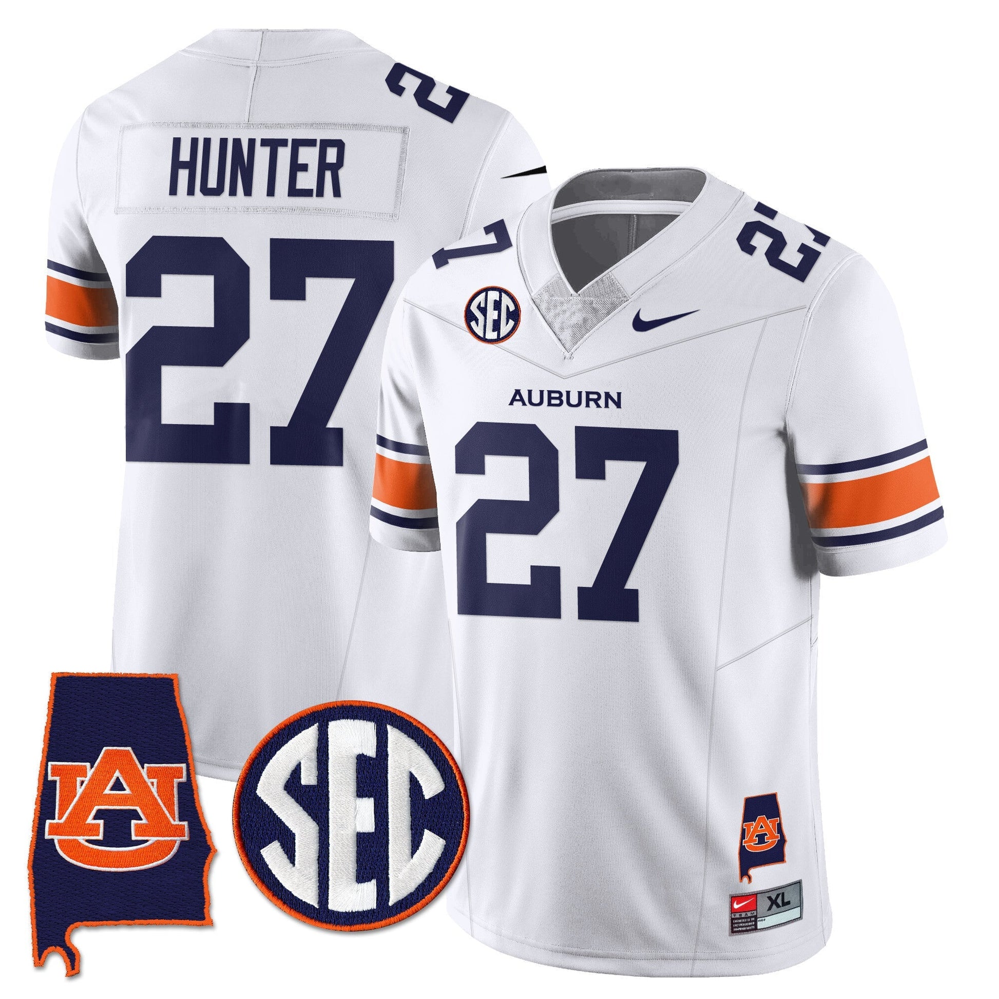 Auburn Tigers Alabama Patch Vapor Limited Jersey - All Stitched
