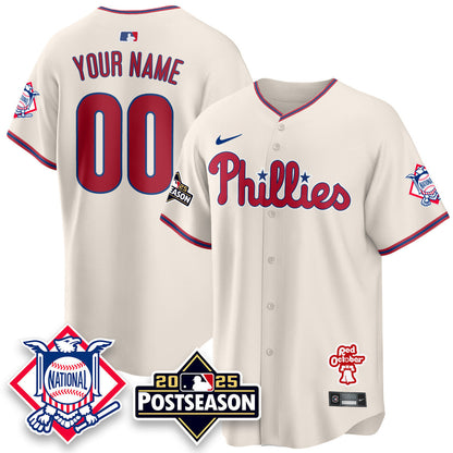 Philadelphia Phillies 2025 Postseason CUSTOM Jersey - All Stitched
