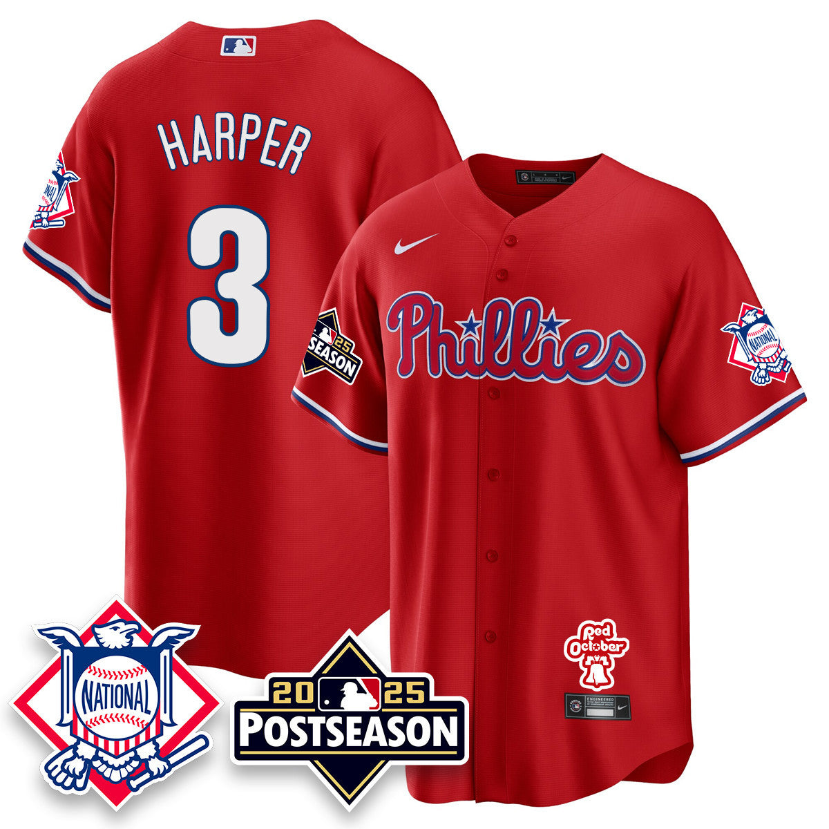 Men's Philadelphia Phillies 2025 Postseason Jersey - All Stitched