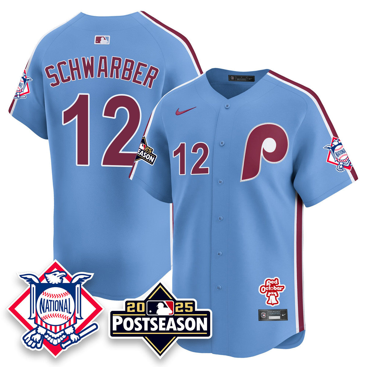 Men's Philadelphia Phillies 2025 Postseason Jersey - All Stitched