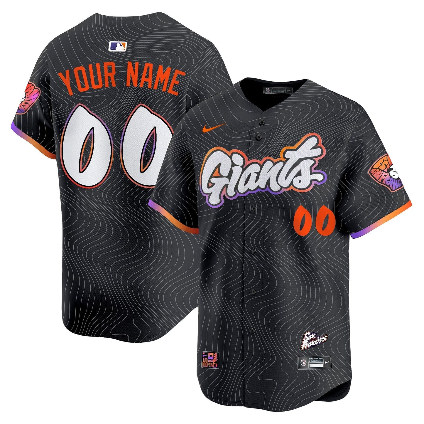 San Francisco Giants 2025 City Connect Vapor Premier Limited Custom Jersey - All Stitched