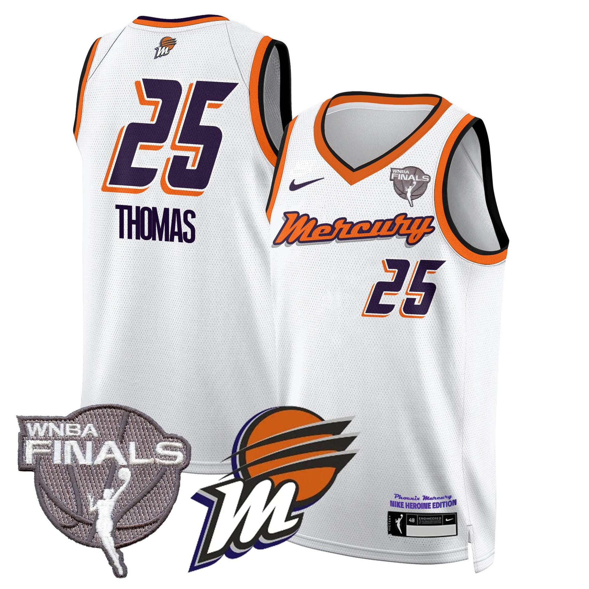 Phoenix Mercury 2025 WNBA Finals Jersey - All Stitched