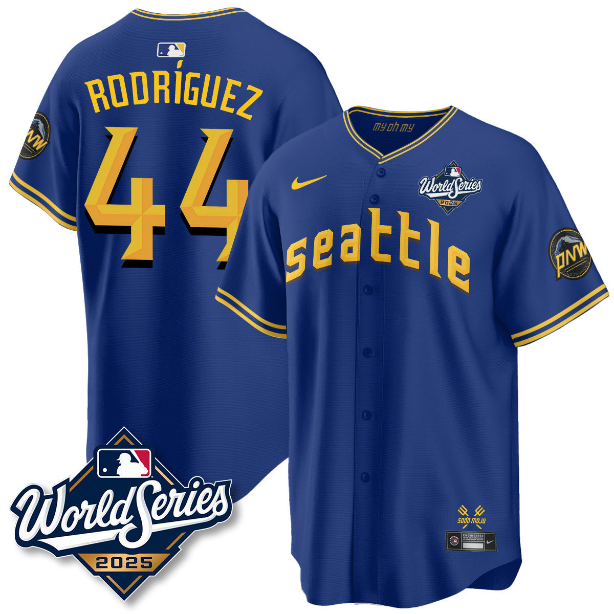 Seattle Mariners 2025 World Series Jersey - All Stitched