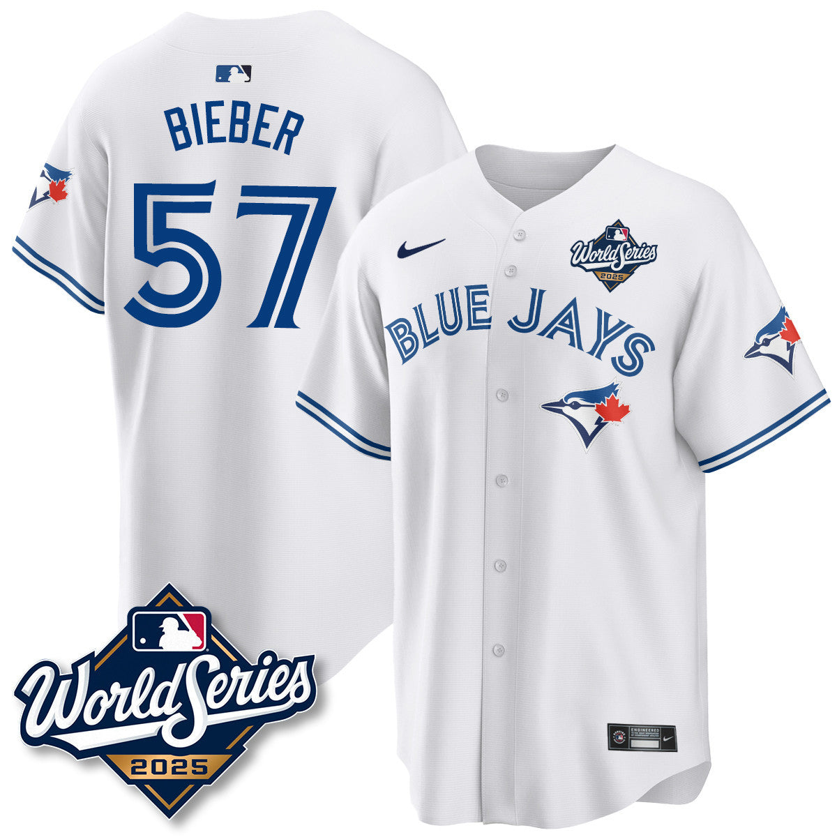 Toronto Blue Jays 2025 World Series Jersey - All Stitched