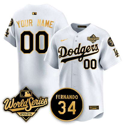 Custom Los Angeles Dodgers 2025 National League Champions Jersey - All Stitched
