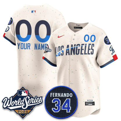 Custom Los Angeles Dodgers 2025 National League Champions Jersey - All Stitched