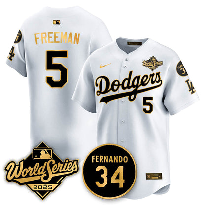 Los Angeles Dodgers 2025 National League Champions Jersey - All Stitched