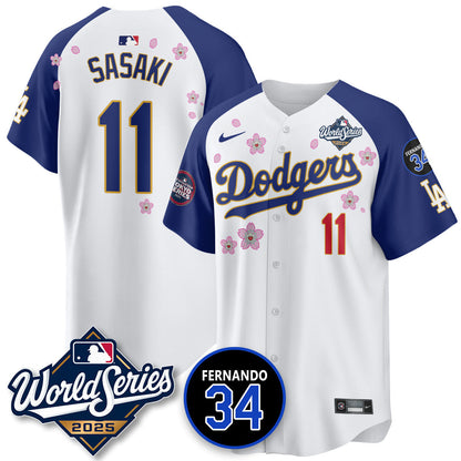 Los Angeles Dodgers Tokyo Series 2025 NL Champions Jersey - All Stitched