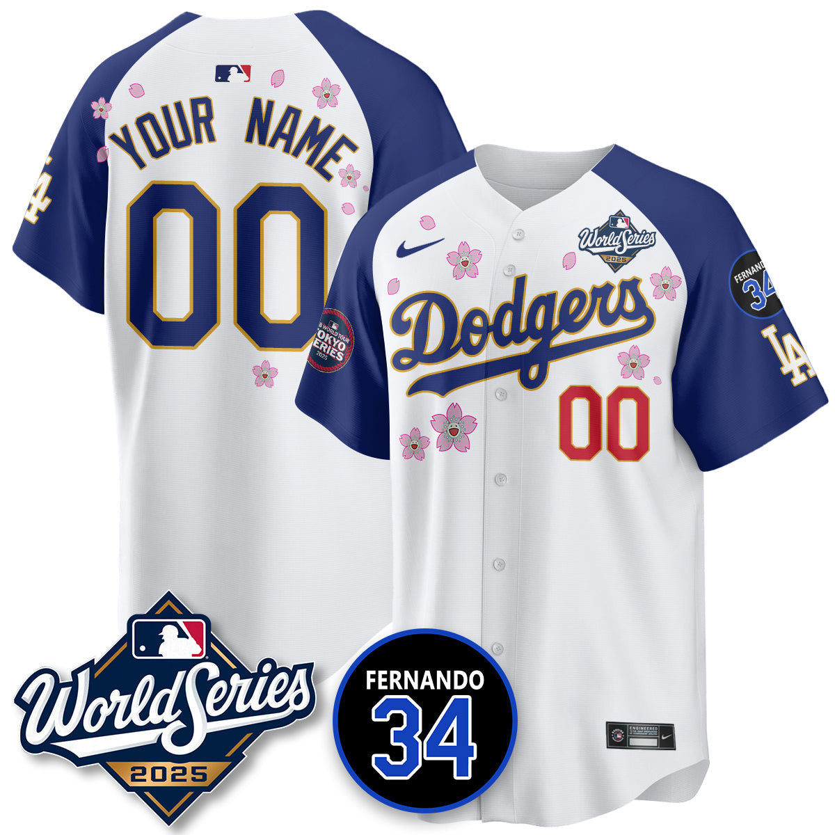 Los Angeles Dodgers Tokyo Series 2025 NL Champions Jersey - All Stitched