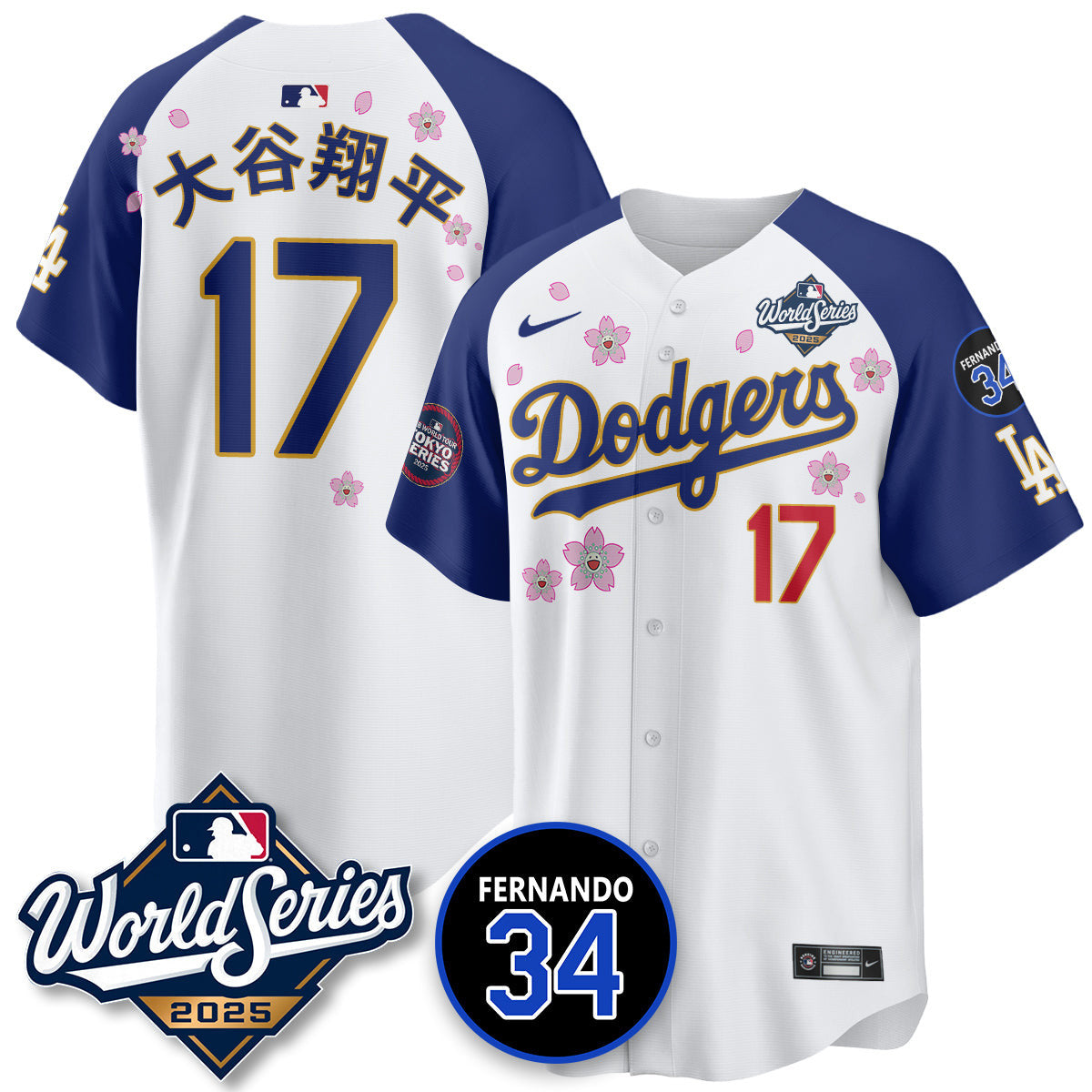 Los Angeles Dodgers Tokyo Series 2025 NL Champions Jersey - All Stitched