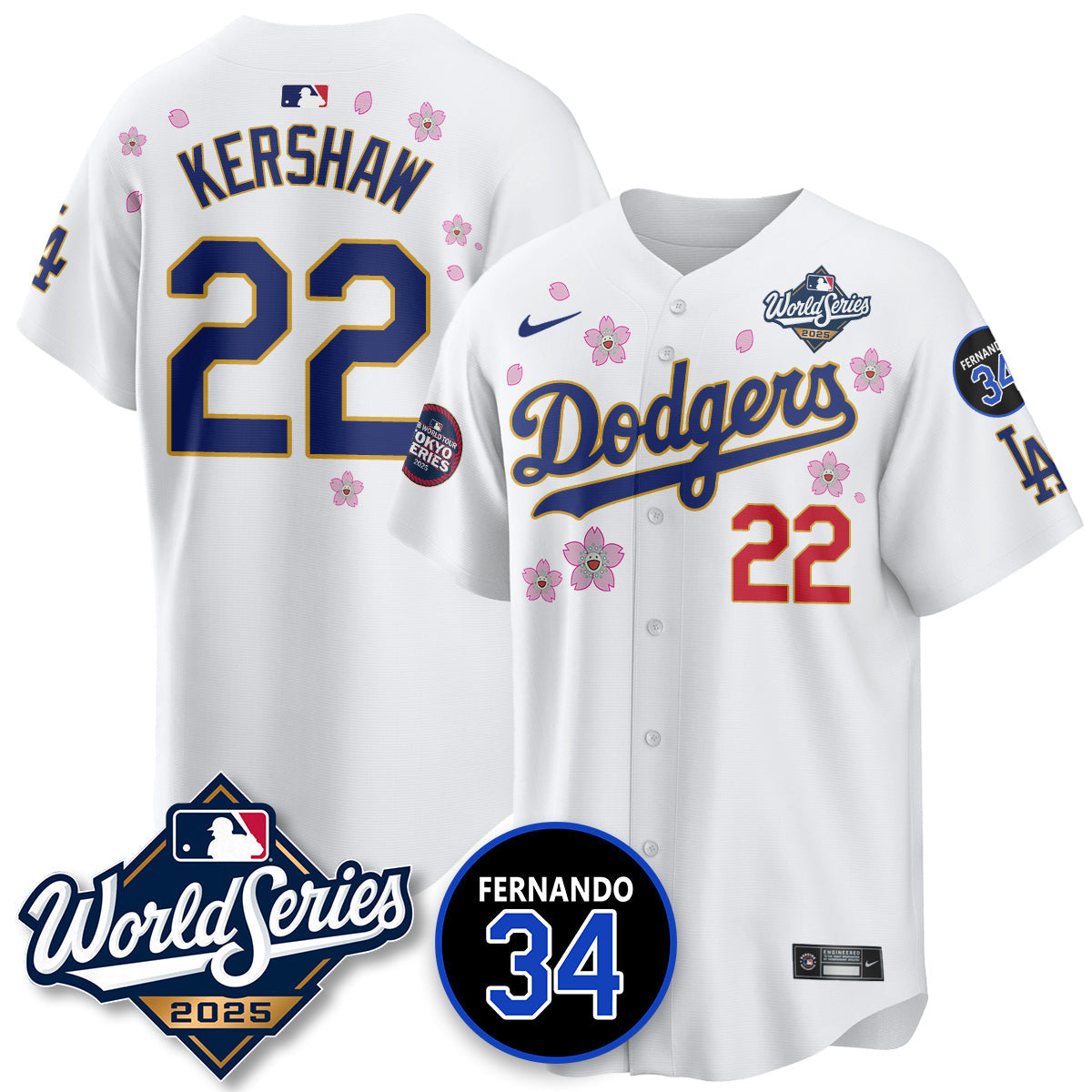 Los Angeles Dodgers Tokyo Series 2025 NL Champions Jersey - All Stitched