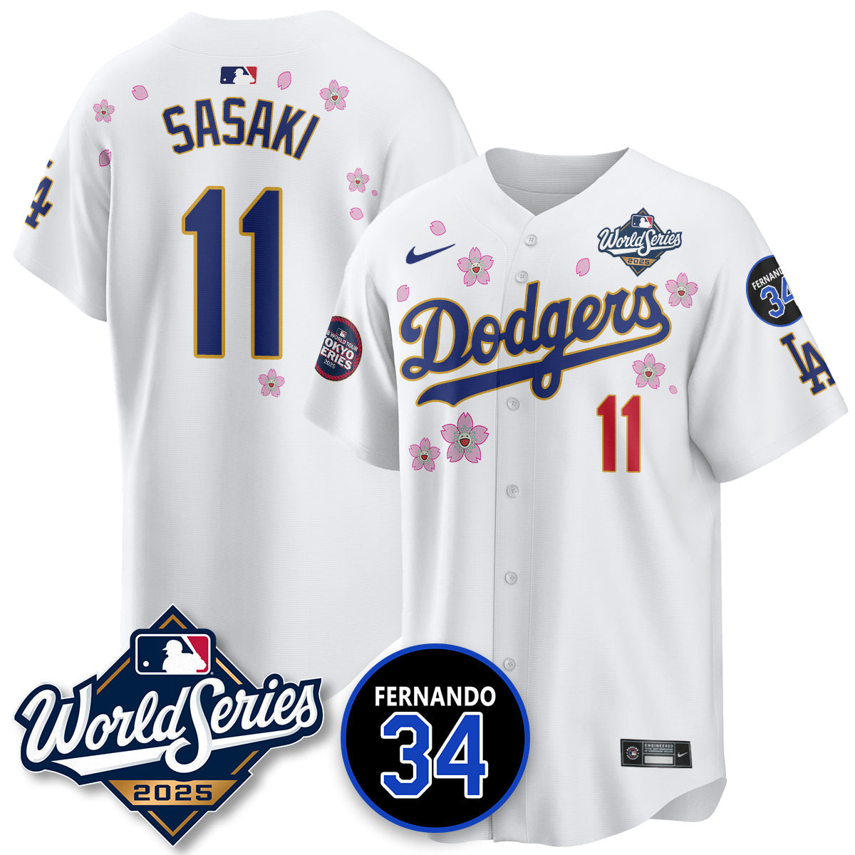 LAD Tokyo Series 2025 NL Champions Jersey - All Stitched