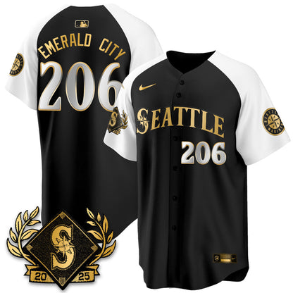 Seattle Mariners 2025 Series Gold Jersey - All Stitched