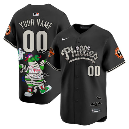 Phillies Phanatic Halloween Vapor Limited Custom Jersey - Printed