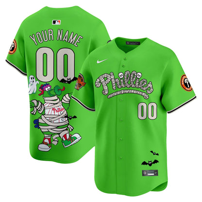Phillies Phanatic Halloween Vapor Limited Custom Jersey - Printed