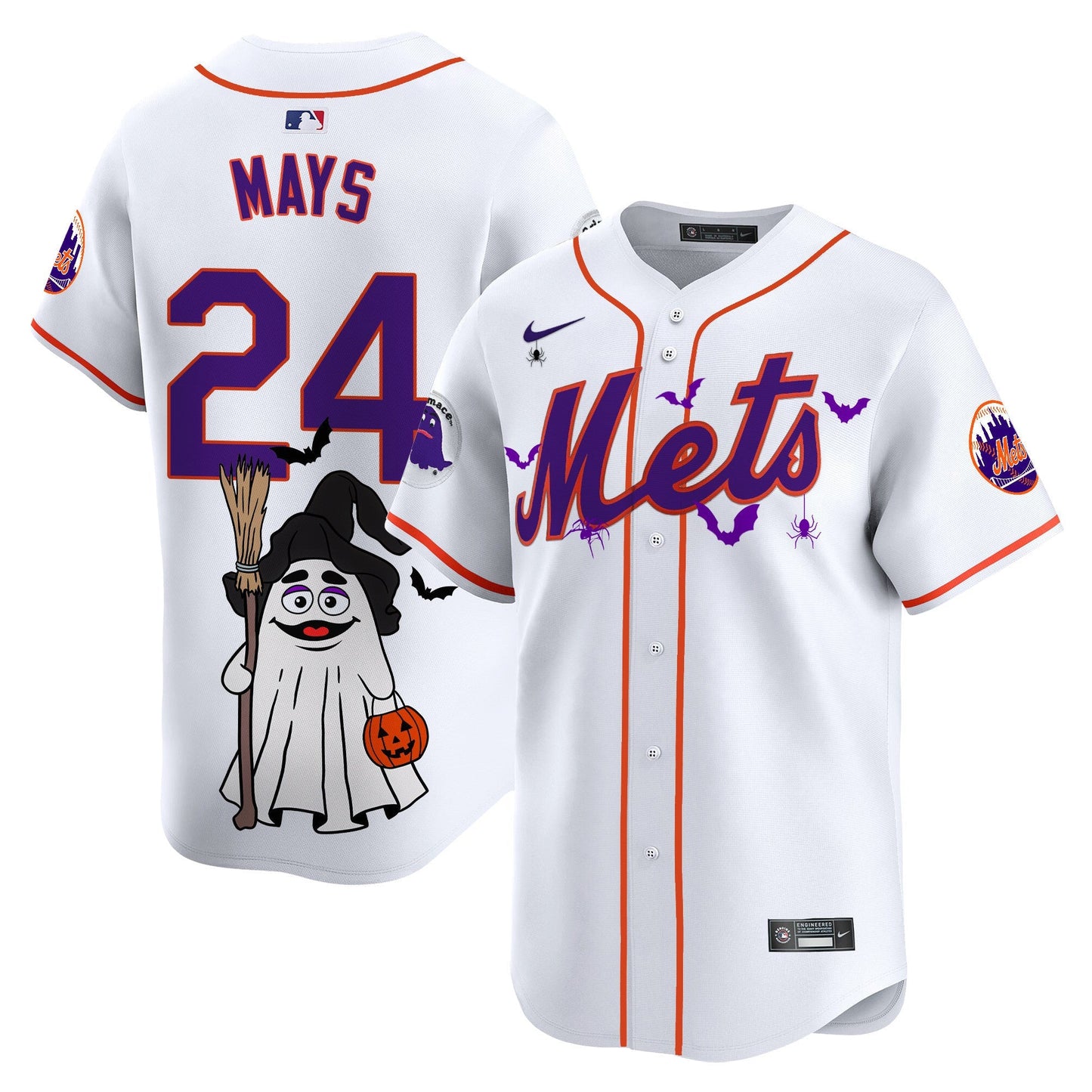 Men'sMets Grimace Halloween Vapor Premier Limited Jersey V2- Printed
