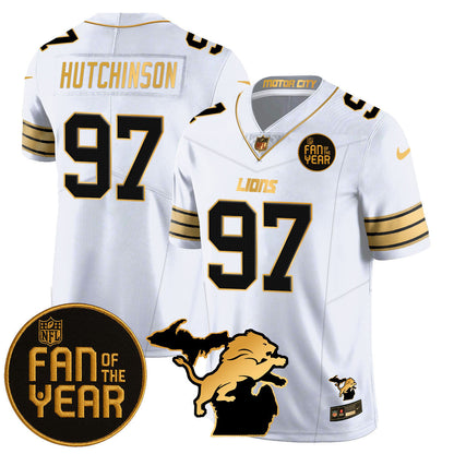 Men's Detroit Lions "Fan Of The Year" Jersey - All Stitched