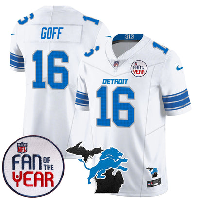 Detroit Lions "Fan Of The Year" Jersey - All Stitched