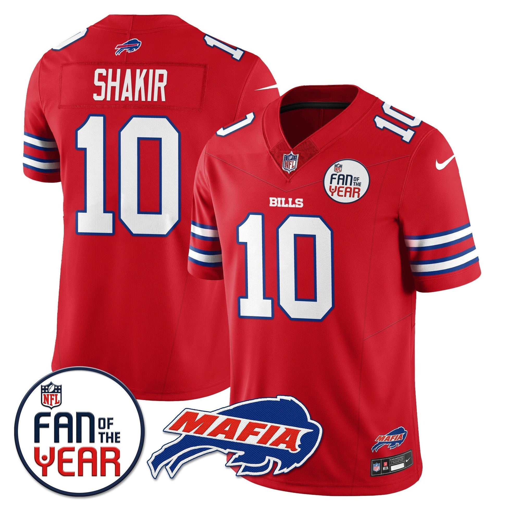 Men's Buffalo Bills "Fan Of The Year" Jersey - All Stitched