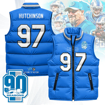 Detroit Lions Unisex Puffer Vest