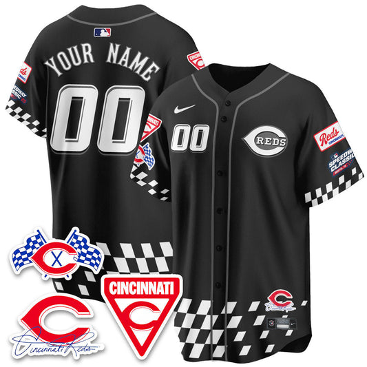 Cincinnati Reds 2025 Speedway Limited Custom Jersey V2 - All Stitched