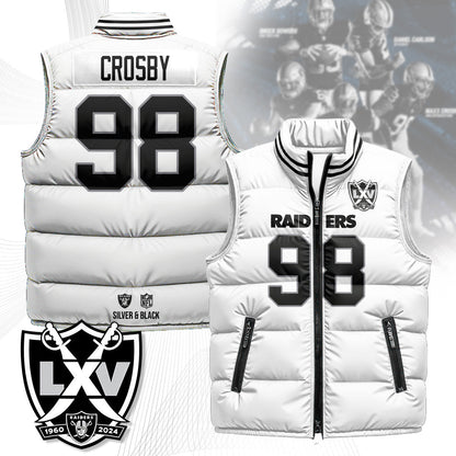 Las Vegas Raiders Unisex Puffer Vest