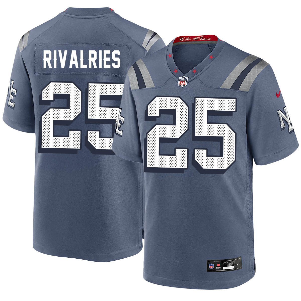 New England Patriots F.U.S.E. Limited Rivalry Series Jersey - All Stitched