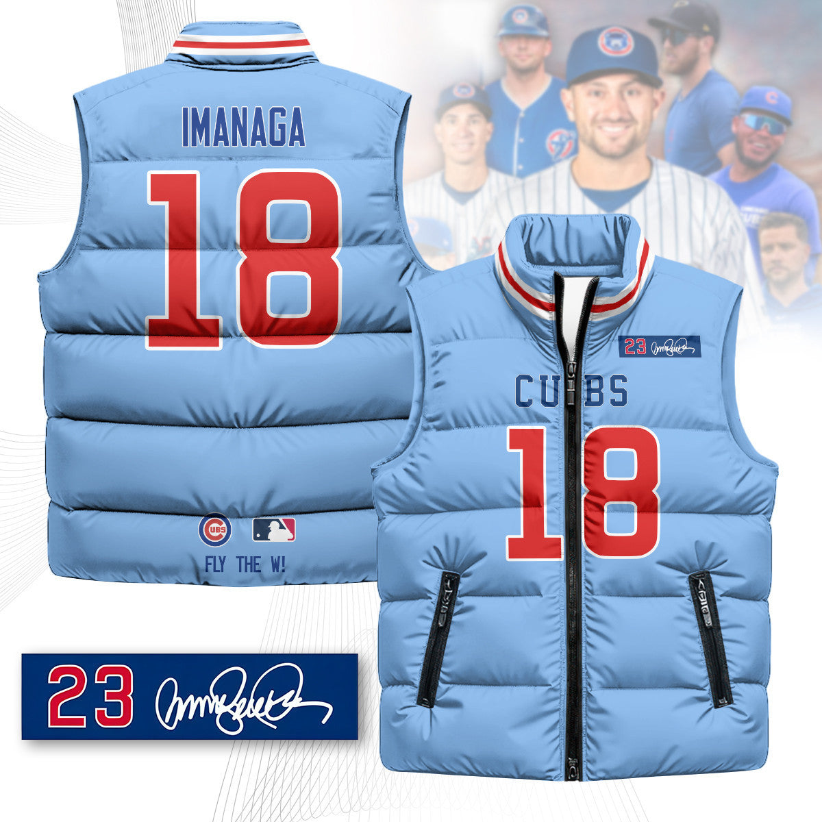 Chicago Cubs Unisex Puffer Vest