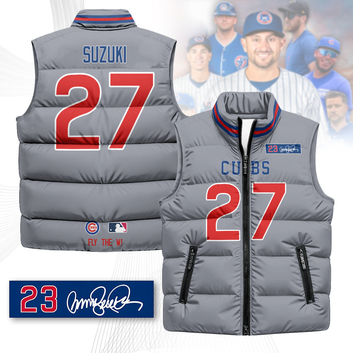 Chicago Cubs Unisex Puffer Vest