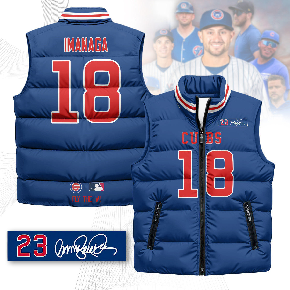 Chicago Cubs Unisex Puffer Vest