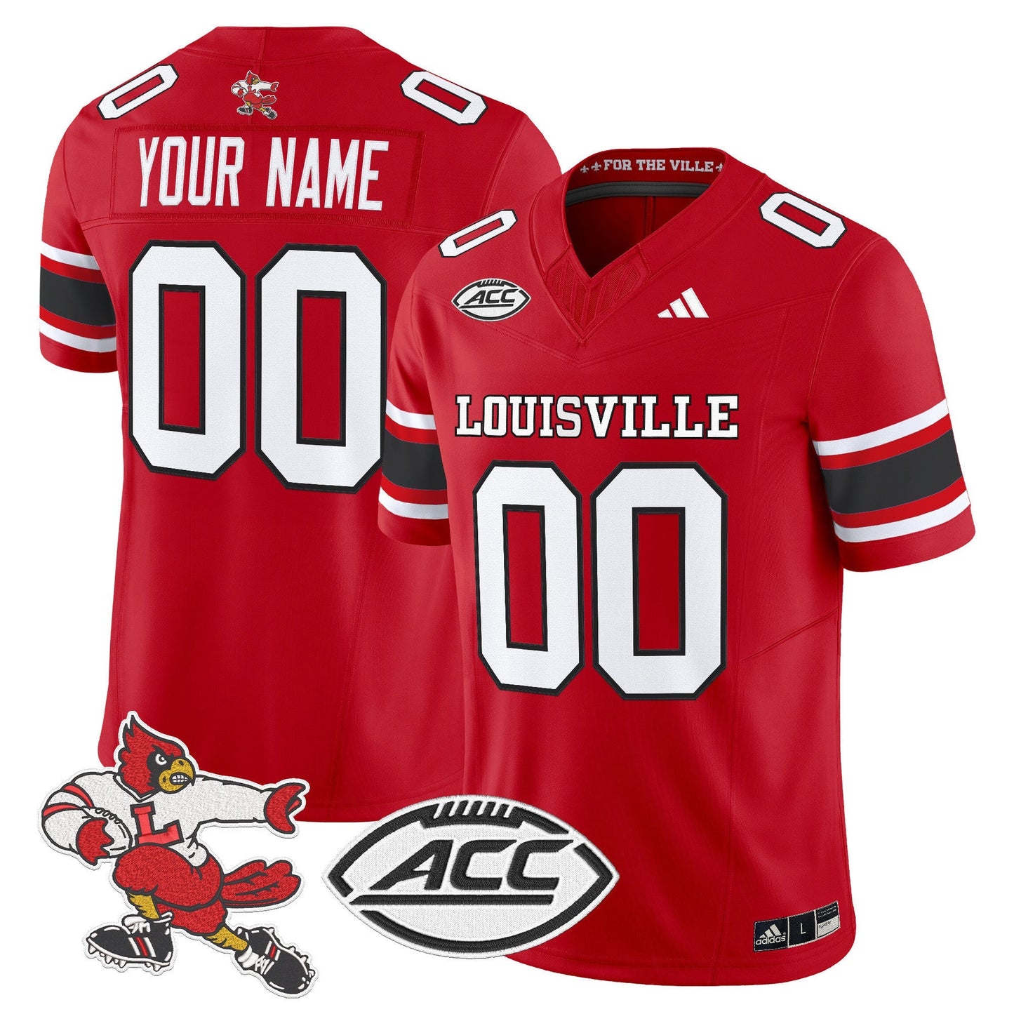 Louisville Cardinals '1980s Throwback' Vapor Limited Custom Jersey - All Stitched