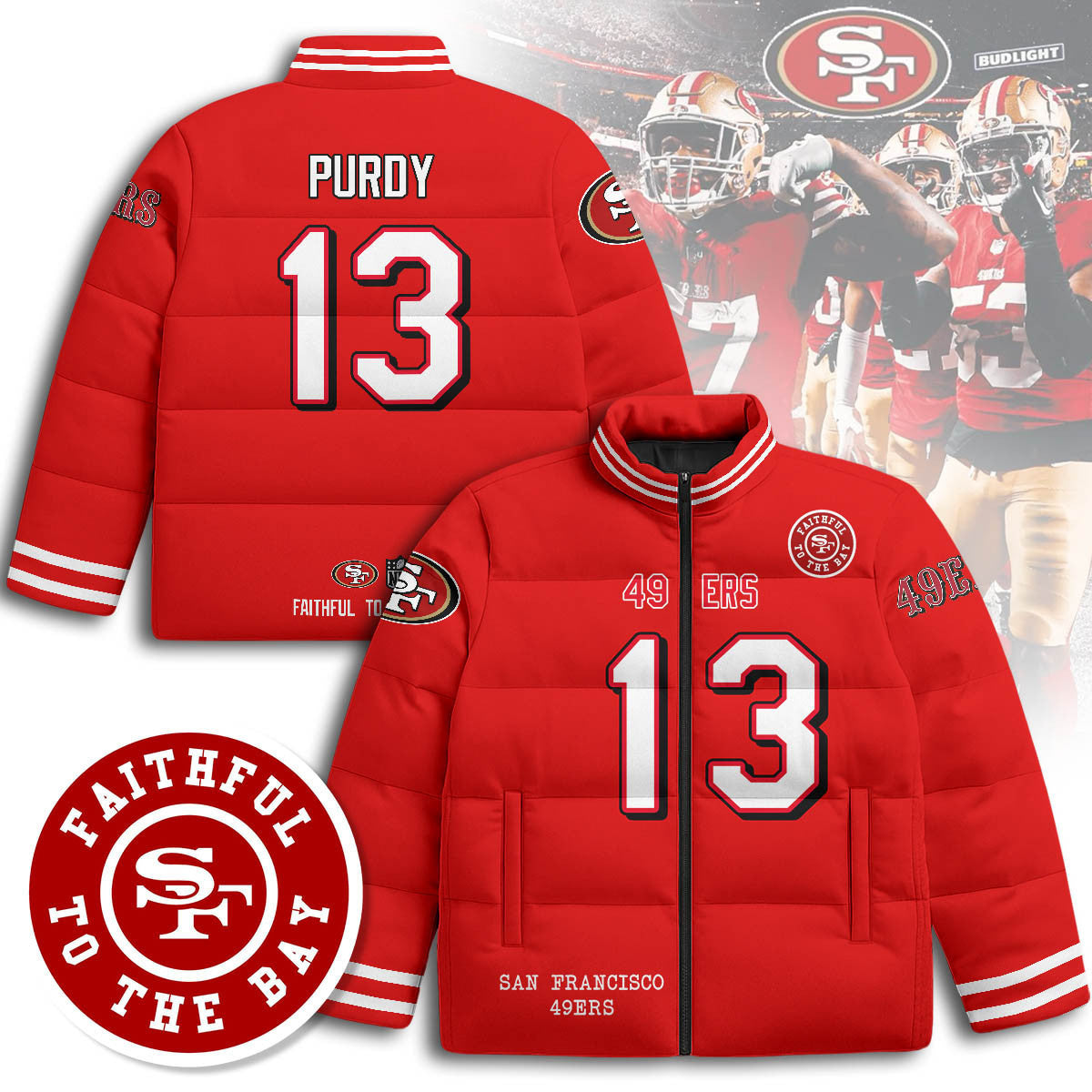 San Francisco 49ers Unisex Puffer Jacket