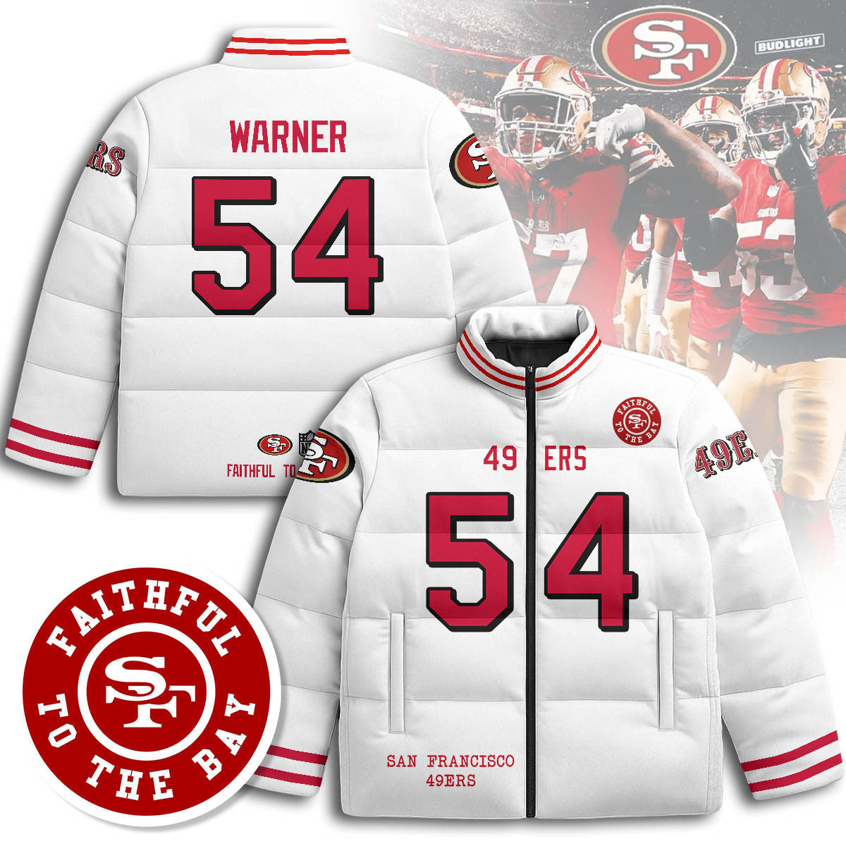 San Francisco 49ers Unisex Puffer Jacket