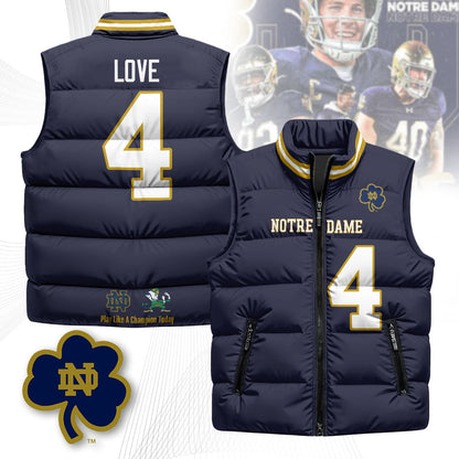 Notre Dame Fighting Irish Unisex Puffer Vest