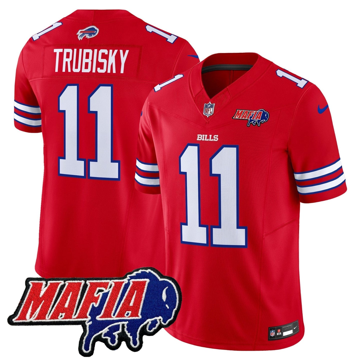 BUF 2025 Bills Mafia Patch Vapor Limited Jersey - All Stitched