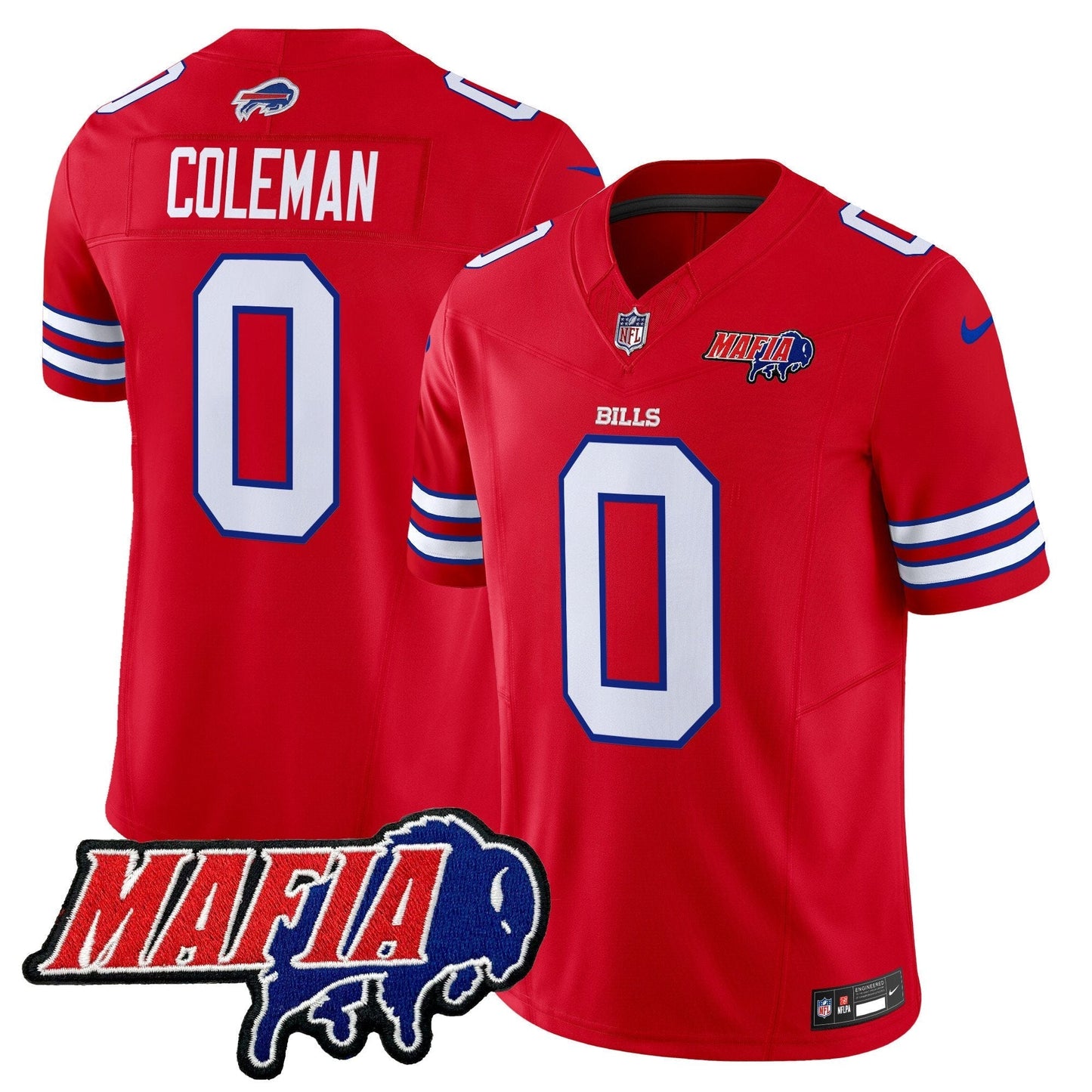 BUF 2025 Bills Mafia Patch Vapor Limited Jersey - All Stitched