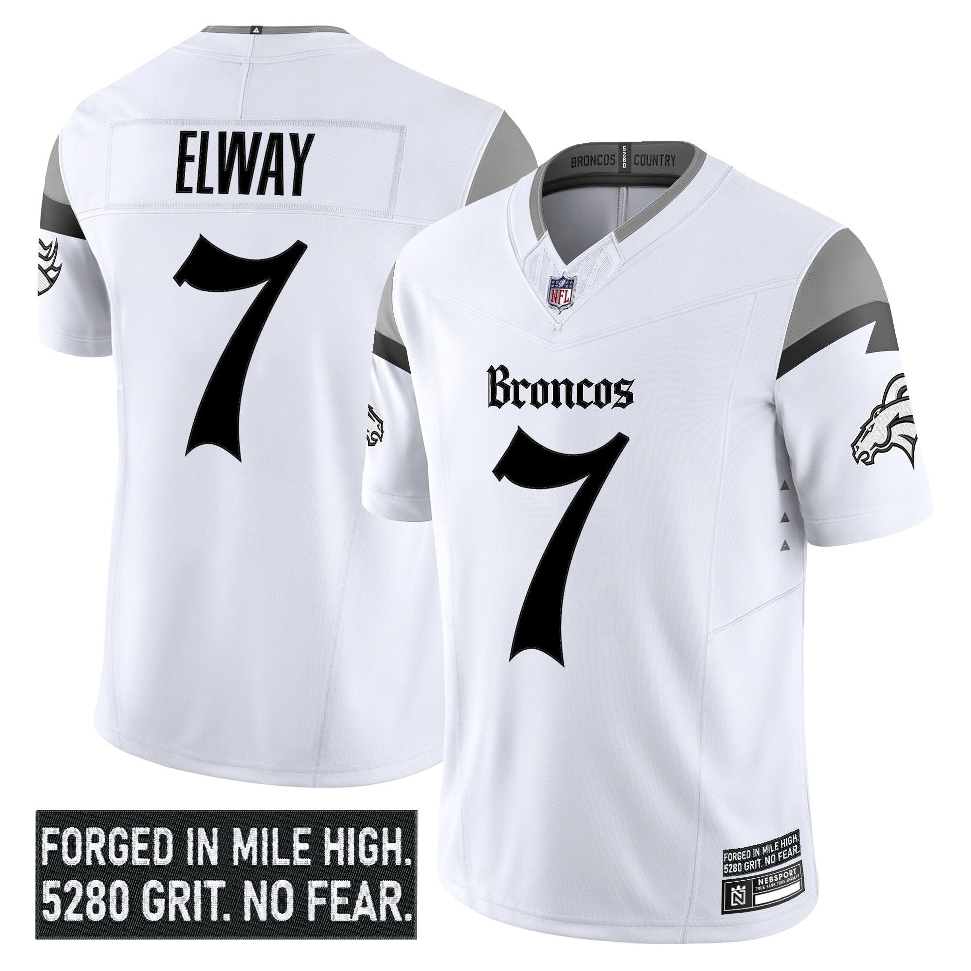Men's Denver Broncos 'Gothic Mile High Shadows Edition' Vapor Limited Jersey - All Stitched