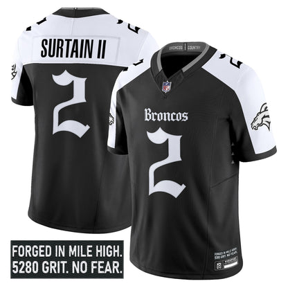 Men's Denver Broncos 'Gothic Mile High Shadows Edition' Vapor Limited Jersey - All Stitched