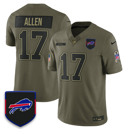 Buffalo Bills 2025 Salute to Service Limited Jersey - All Stitched