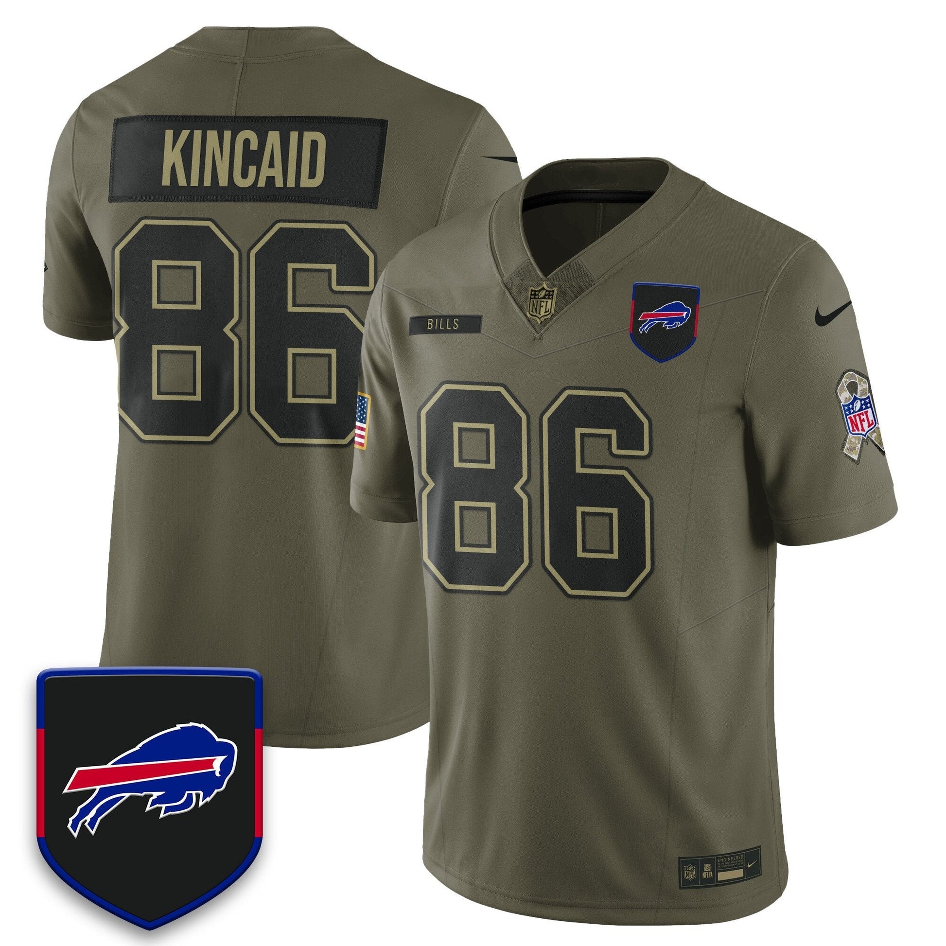 Buffalo Bills 2025 Salute to Service Limited Jersey - All Stitched
