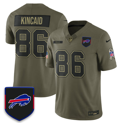 Buffalo Bills 2025 Salute to Service Limited Jersey - All Stitched