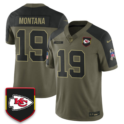 Kansas City Chiefs 2025 Salute to Service Limited Jersey - All Stitched