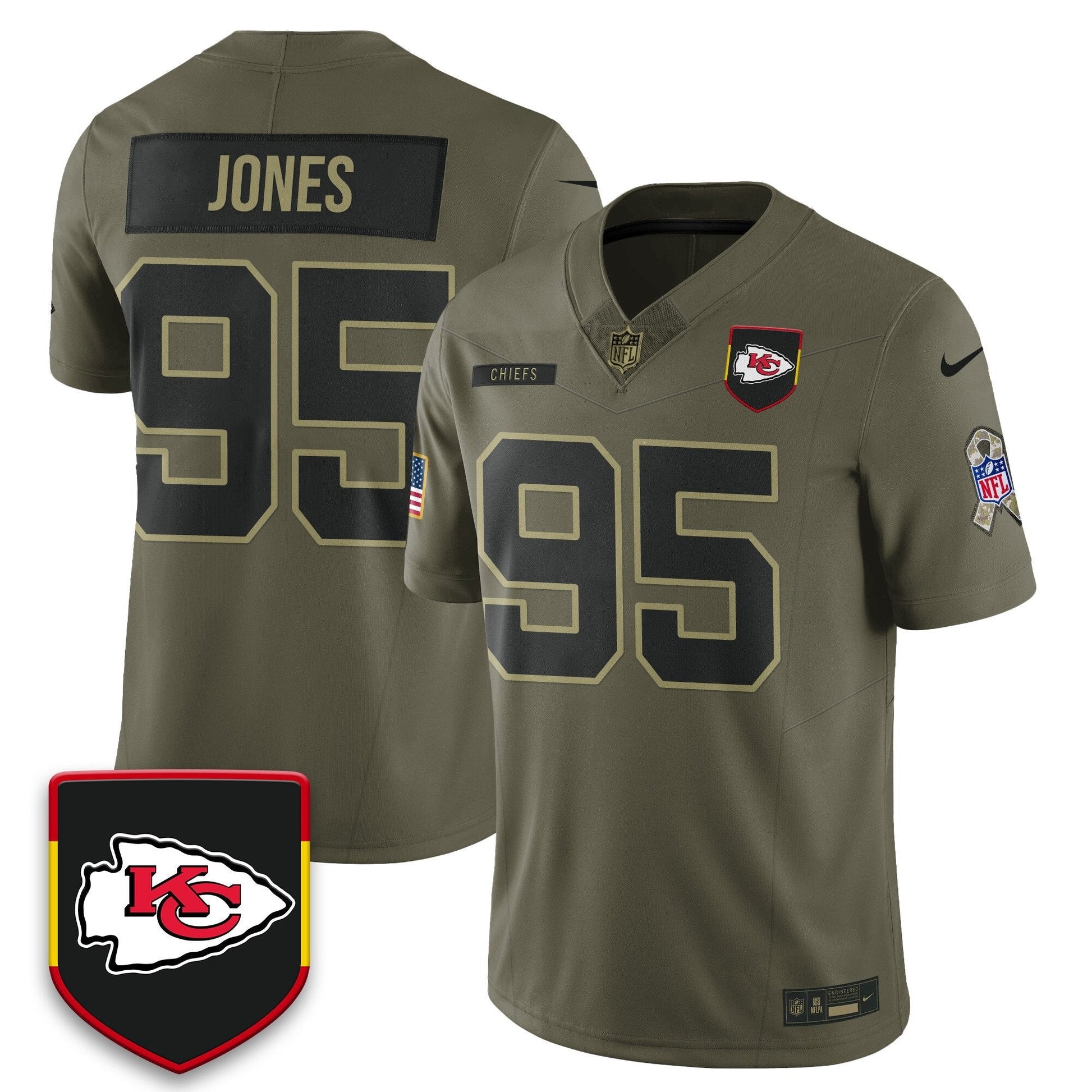 Kansas City Chiefs 2025 Salute to Service Limited Jersey - All Stitched