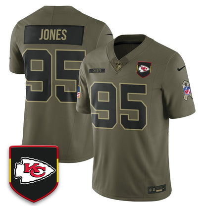 Kansas City Chiefs 2025 Salute to Service Limited Jersey - All Stitched