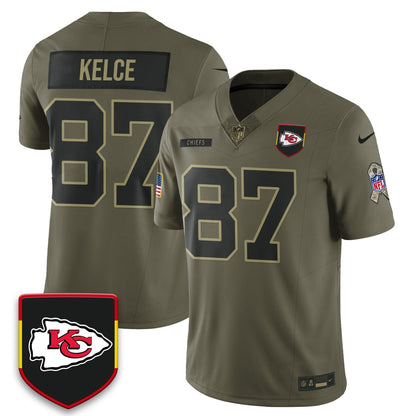 Kansas City Chiefs 2025 Salute to Service Limited Jersey - All Stitched