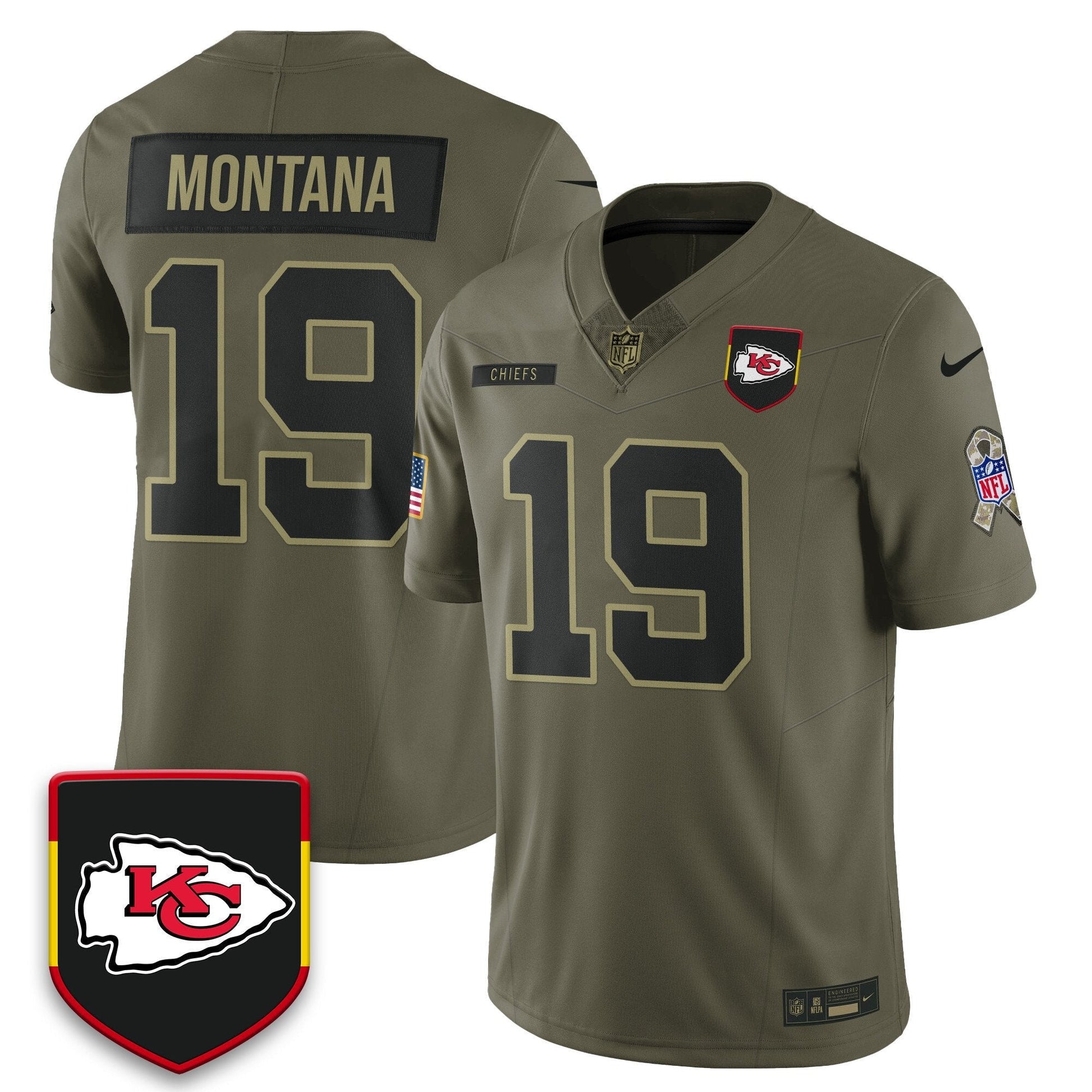 Kansas City Chiefs 2025 Salute to Service Limited Jersey - All Stitched