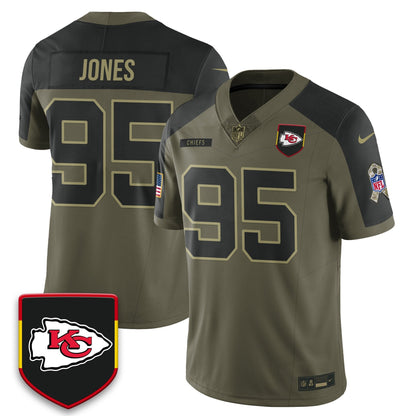 Kansas City Chiefs 2025 Salute to Service Limited Jersey - All Stitched