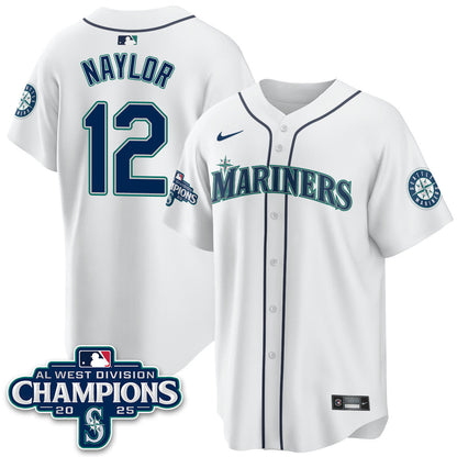 Men's Seattle Mariners 2025 AL West Division Champions Jersey - All Stitched
