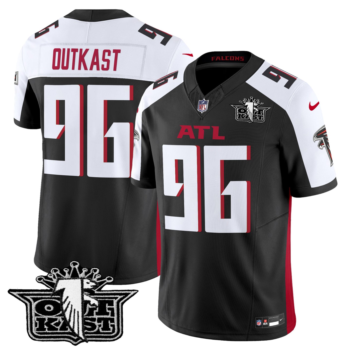 Men's Outkast x Atlanta Falcons 2024 Vapor Limited Jersey V2 - All Stitched