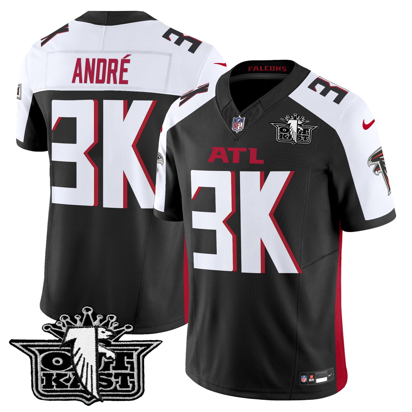Men's Outkast x Atlanta Falcons 2024 Vapor Limited Jersey V2 - All Stitched